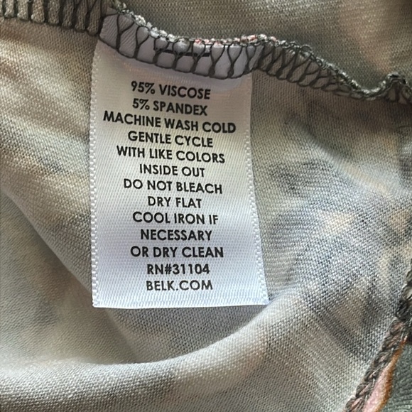 NWT New Directions Floral Sage Dress with Bell Sleeves Size XL NWT - Picture 4 of 5